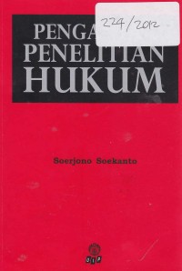Pengantar Penelitian Hukum