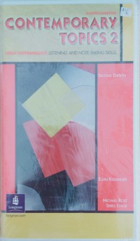 Contemporary topics 2 – high intermediate listening and note taking skills - audiocassettes