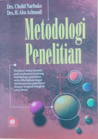 Metodologi penelitian – member bekal teoritis pada mahasiswa tentang metodologi penelitian serta diharapkan dapat melaksanakan penelitian dengan langkah-langkah yang benar