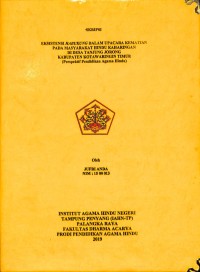 Eksistensi Habukung Dalam Upacara Kematian Pada Masyarakat Hindu Kaharingan Di Desa Tanjung Jorong Kabupaten Kotawaringin Timur ( Perspektif Pendidikan Agama Hindu )