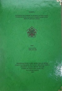 Basarah Umat Hindu kaharingan Pada Masa Pandemi Covid -19 Di Kota Sampit Kab. Kota Waringin Timur