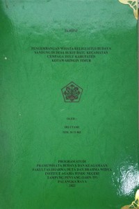 Pengembangan Wisata Relegi Situs Budaya Sandung di Desa Bukit Batu Kecamatan Cempaga Hulu Kabupaten Kotawaringin Timur