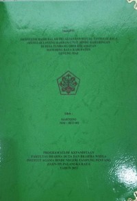 Eksistensi Basir Dalam Pelaksanaan Ritual Tantular Bala (Manulak Lanting Bamban) Umat Hindu Keharingan Di Desa Tumbang Oroi Kec. Manuhing Raya Kab. Gunung Mas