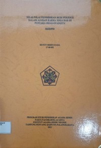 Nilai-nilai Pendidikan Budi Pekerti Dalam Ajaran Karma Yoga Bab III Pustaka Bhagawadgita