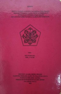 Ritual Nyapak Jaang Buluh Sahnya Perceraian Menurut Hukum Agama Hindu Keharingan (Studi Kasus Di Desa Marandang Kec. Seruyan Hulu Kab. Seruyan).
