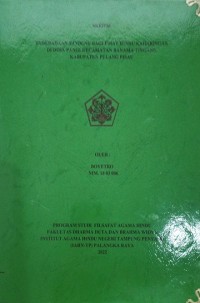 Keberadaan Sandung Bagi Umat Hindu Kaharingan Di Desa Pangi Kecamatan Banama Tingang Kab. Pulang Pisau