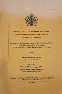 Peningkatan Prilaku Hidup Sehat Untik Mencegah Covid-19 Bagi Umat Hindu Di Desa  Parahangan Kec. Kahayan Tengah Kab. Pulang Pisau