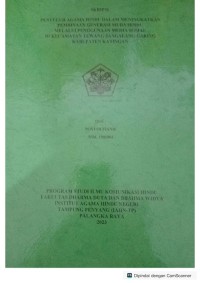 Penyuluh agama hindu dalam meningkatkan pembinaan generasi muda hindu melalui penggunaan media sosial di kecamatan tewang sangalang garing kabupaten katingan