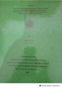 Strategi pengelolaan taman wisata alam bukit tangkiling dalam meningkatkan pengunjung di kota palangka raya Provinsi Kalimantan Tenggah