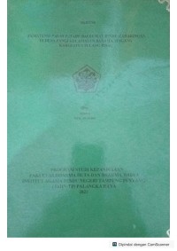 Eksistensi pasha patahu bagi umat Hindu Kaharingan di desa pangi kec. Banama tingang, kab. PULPIS