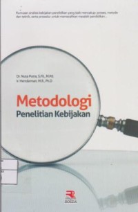 Metodologi Penelitian Kebijakan