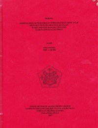 Dampak hukum perceraian terhadap hak asuh anak menurut hukum adat dayak ngaju di Kec.Banama Tingang Kab. Pulpis