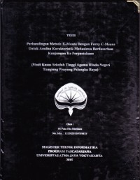 Perbandingan metode K-means dengan Fuzzy C-means untuk analisa karakteristik mahasiswa berdasarkan kunjungan ke perpustakaan