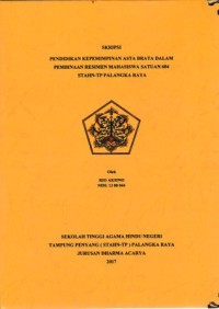 Pendidikan Kepemimpinan Asta Brata dalam pembinaan Resimen mahasiswa satuan 604 STAHN-TP Palangka Raya