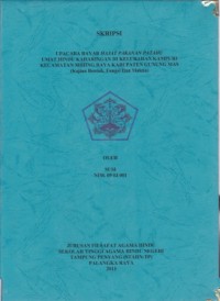 Upacara Bayar Hajat Pakanan Patahu Umat Hindu Kaharingan Kelurahan Kampuri Kecamatan Mihing Raya Kabupaten Gunung Mas ( Kajian Bentuk,fungsi dan Makna )