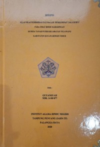 Nilai-Nilai Pendidikan Pali Dalam Perkawinan Sala Hurui Pada Umat Hindu Keharingan Di Desa Tanah Putih Kec.Telawang Kab. Kotawaringin Timur