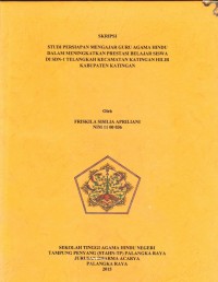 Studi persiapan mengajar guru agama Hindu dalam meningkatkan prestasi belajar siswa di SDN-1 telangkah kec.katingan hilir kab.katingan
